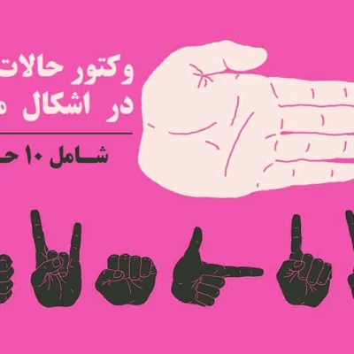 وکتور حالات دست